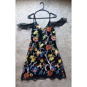 Missguided embroidered dress